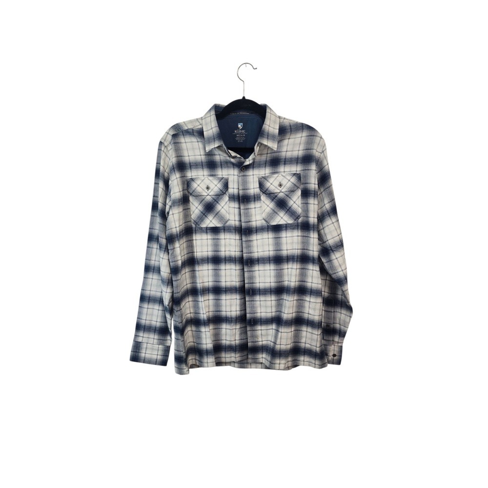 KÜHL Men's Plaid Flannel Long Sleeve Button‎ Up Shirt - Medium - Casual